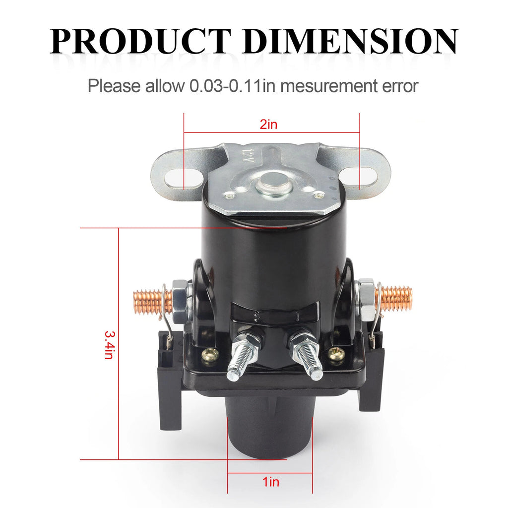 Battery Disconnect Relay 12V 100A for (01-00055-000)