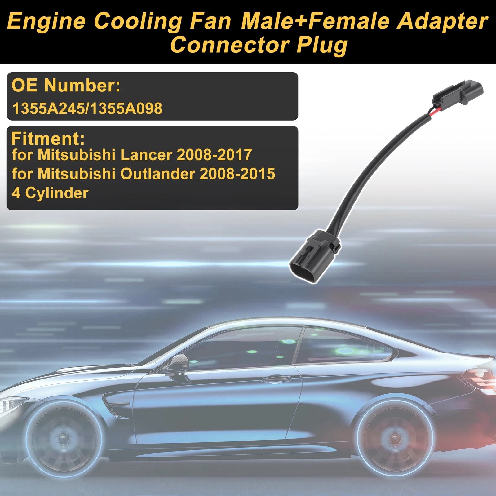 1pc Engine Cooling Fan for Mitsubishi Lancer (2008–2017) No. 1355A245