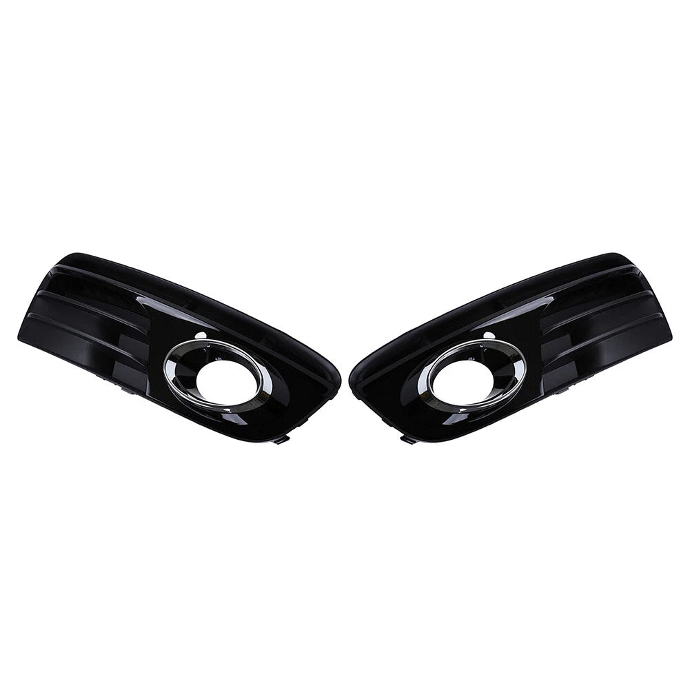 1 Pair ABS Front Bumper Fog Light Grille Cover Trim for Audi Q5 (2013–2017)