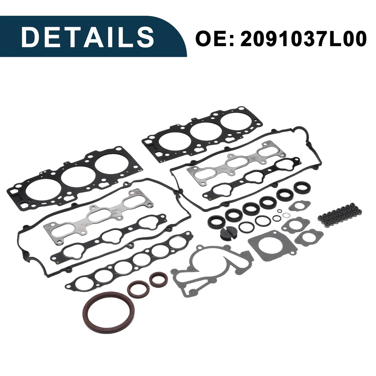 Cylinder Head Gasket Kit No. 2091037L00 for Hyundai G6BA (1 Set)