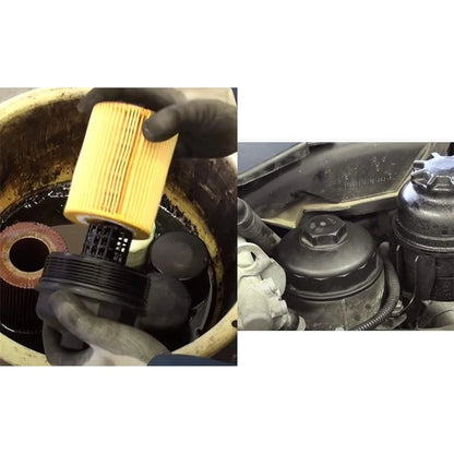 Engine Oil Filter Housing Cover Cap 11421744000 for BMW E36 E39 E46 E53 E85 (1990–2006)