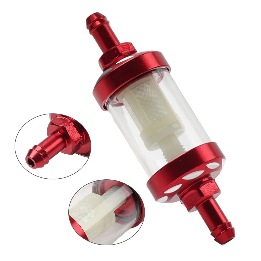 8MM 5/16 Inline Reusable Gas Fuel Filter for Universal Motorcycles