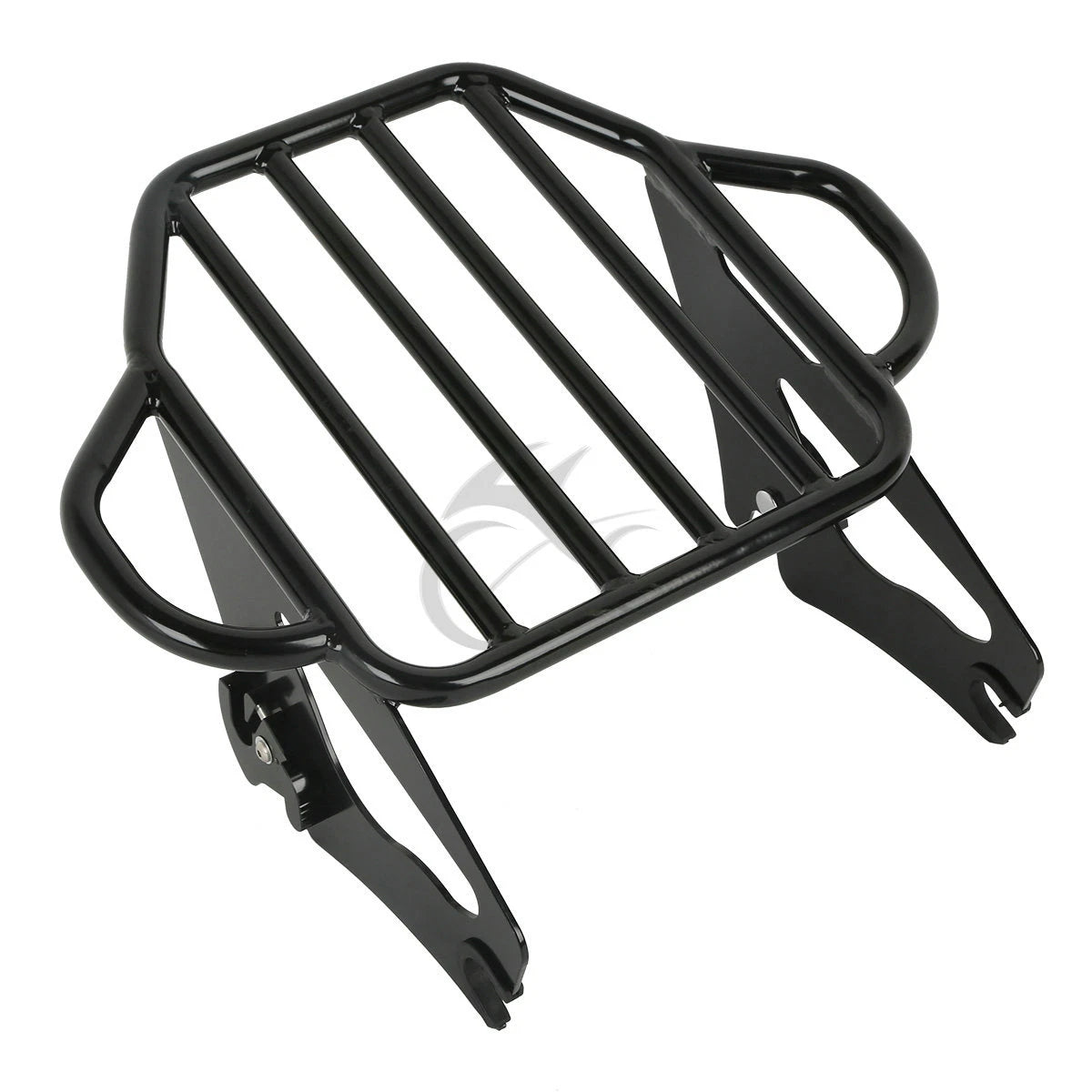 2X Black Luggage Rack + 4 Point Docking for Harley Electra Glide (2009–2013)