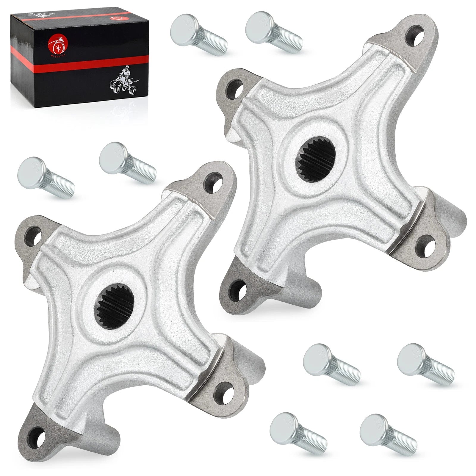 Rear Left Right Hubs w/ Bolts for Polaris Hawkeye 300 2x4 (2006–2011) 5135546