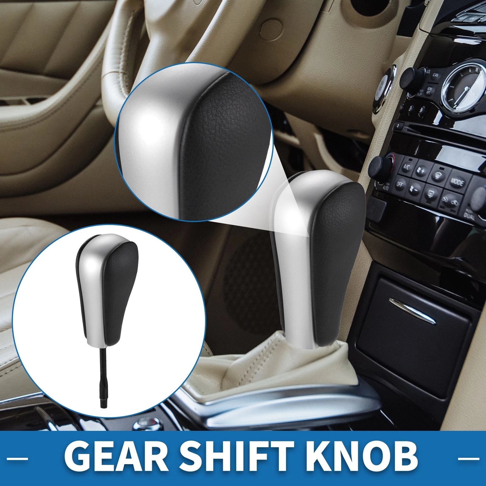 Automatic Gear Shifter Knob Faux Leather for BMW 1 Series E81 (2006–2011)