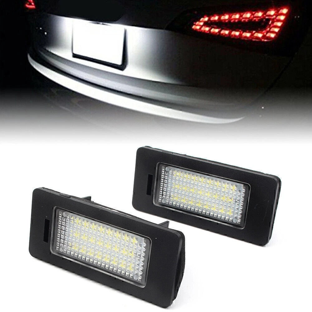 2x 24SMD LED Number License Plate Light Fit For Audi A1 8X / A3 8V / A4 S4 B8