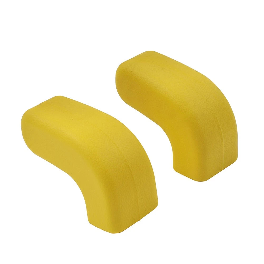 2Pcs Front Bumper Tow Hook Cover Yellow for Jeep Wrangler JK JL JT (2007–2023)