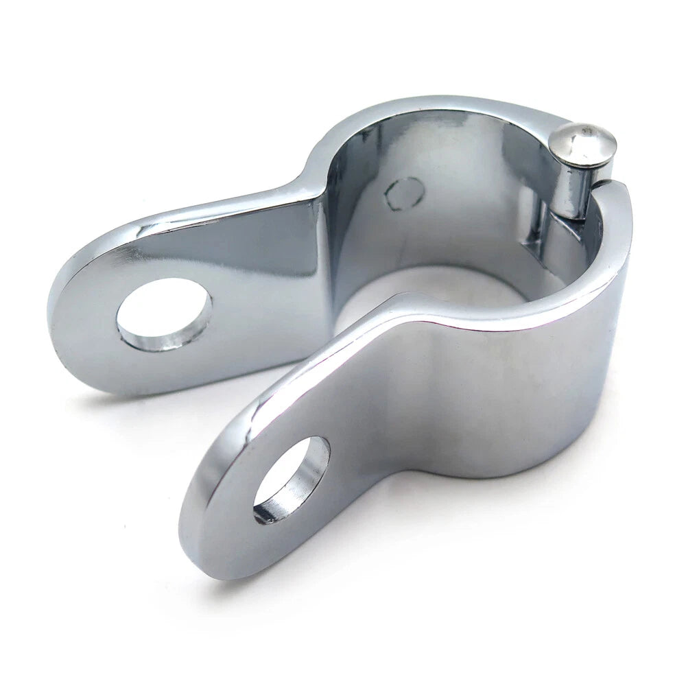 1PC Chrome Engine Guard Footpeg Clamp for HTT