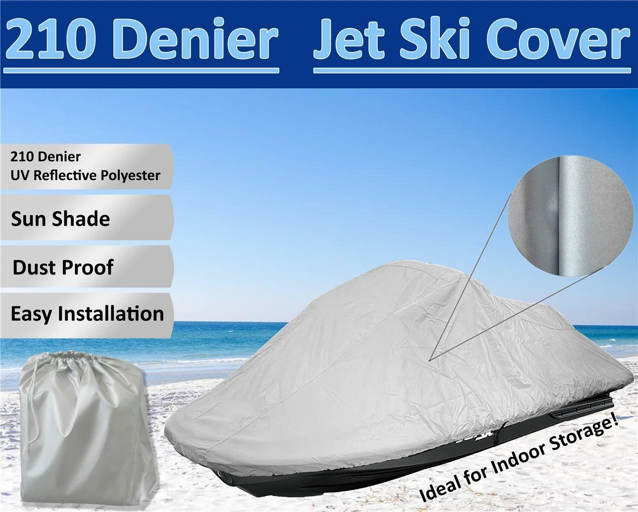 Jet Ski Cover for Sea Doo Wake 2005–2006 (3 Seater, PWC Storage)