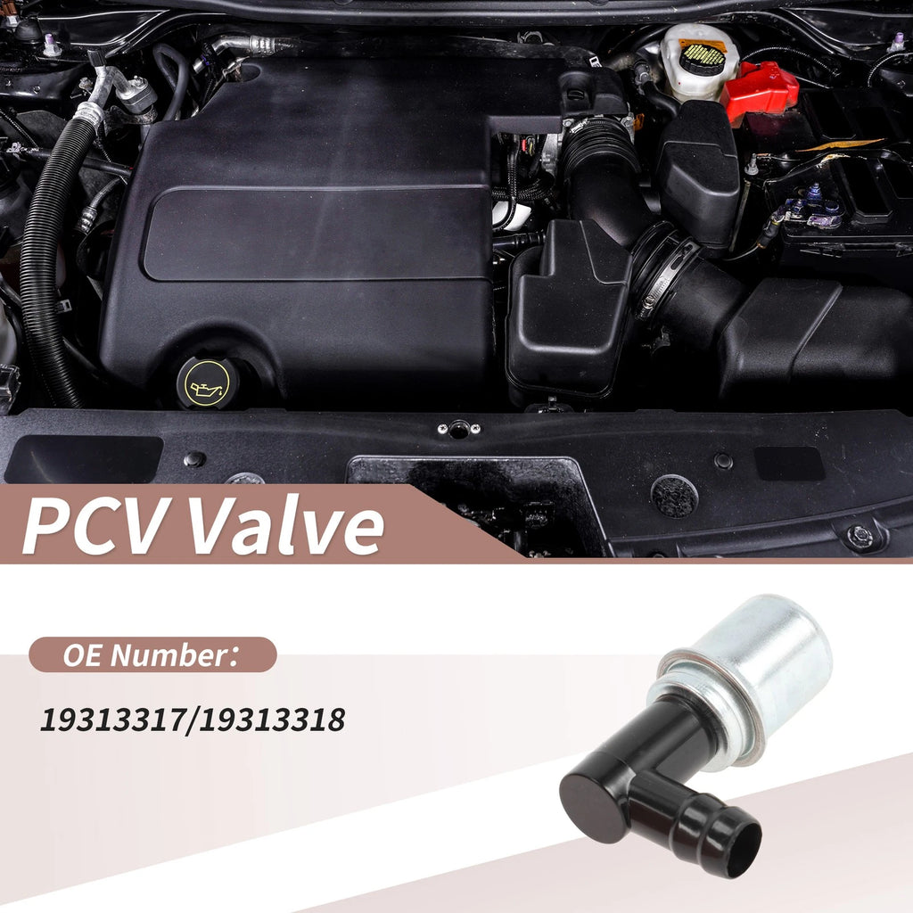 PCV Valve for Ford Bronco (1987–1996) 19313317 Plastic Metal Black Silver