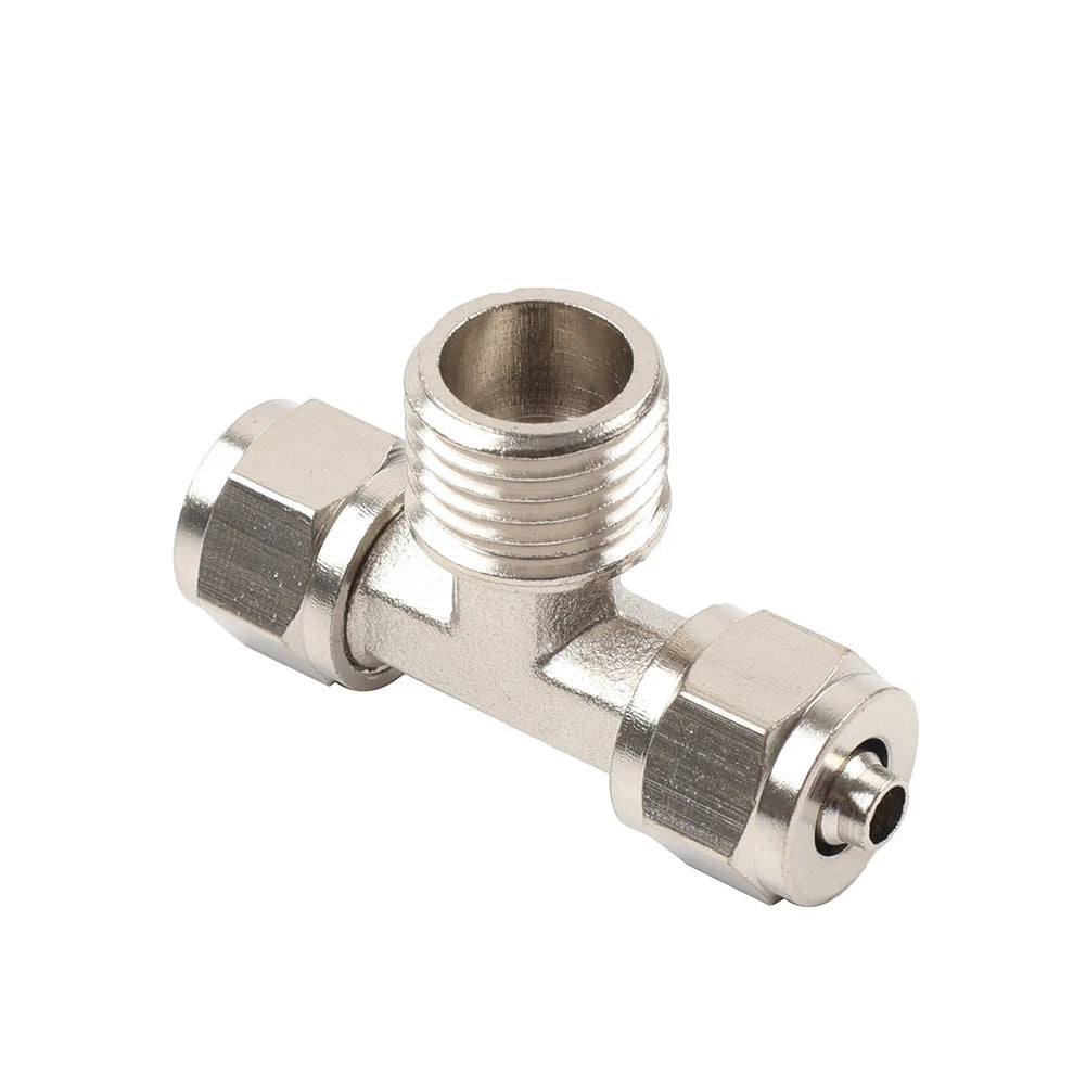 3PCS Lock Cylinder Air Pipe Tee Joint 6mm for Tire Changer