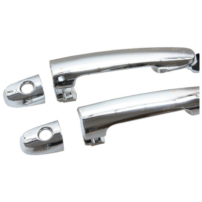 Chrome Front Door Handles LH+RH for Toyota Hilux (2005–2015)