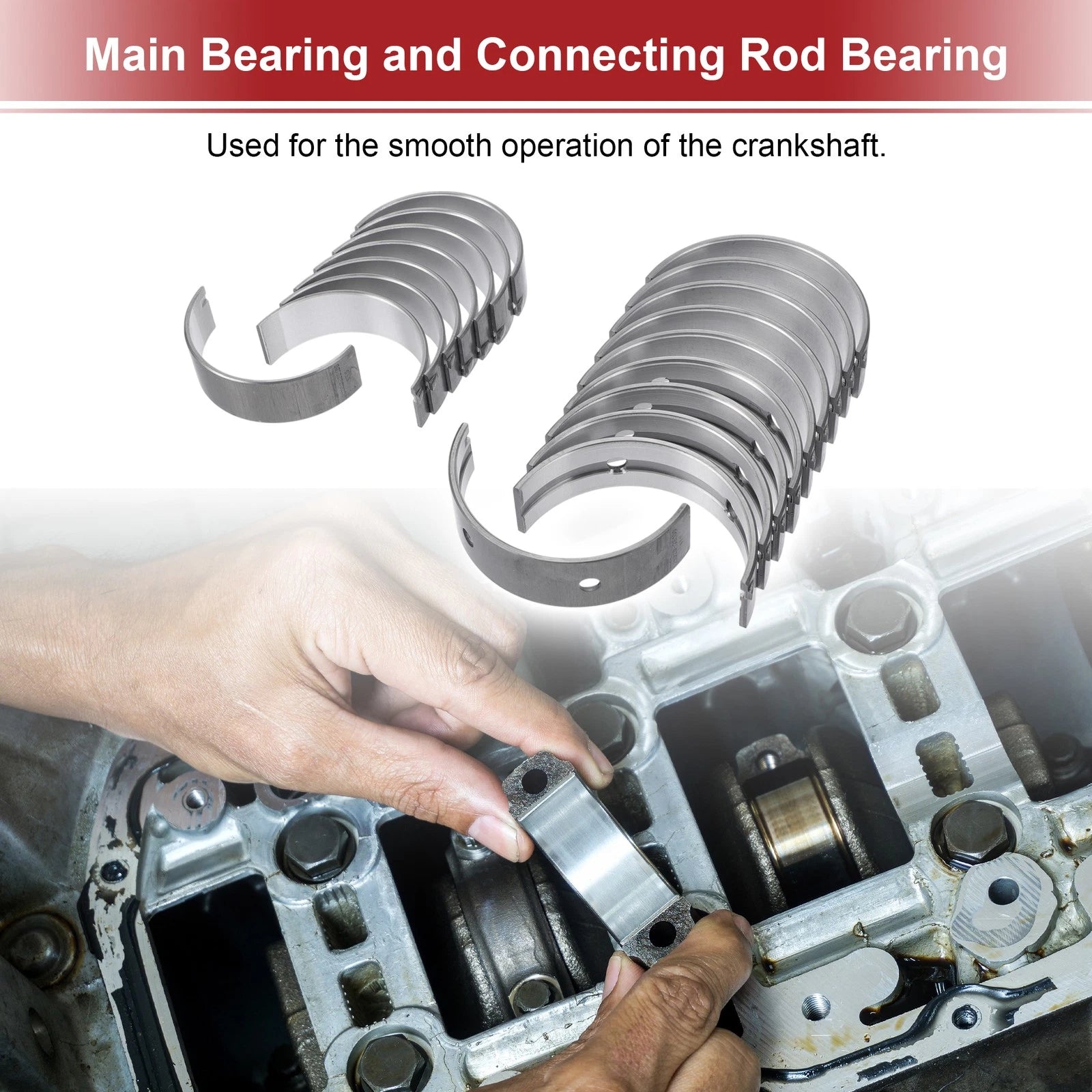 Engine Main and Connecting Rod Bearing Kit for Hyundai Tucson (2005–2020)