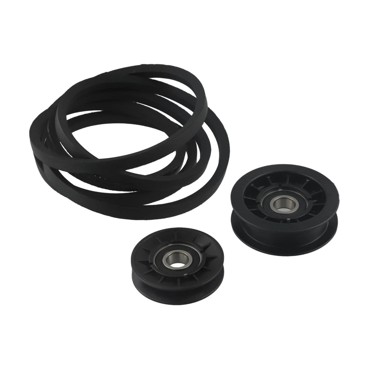 Idler Pulley Drive Belt Kit for Lawn Tractor (Oil Resistant, Width)