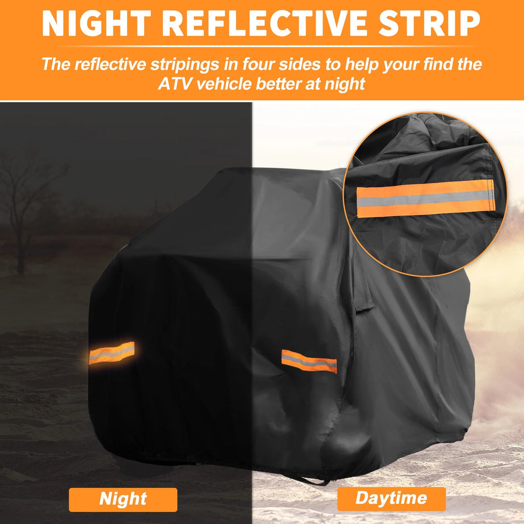 Waterproof ATV Cover Replacement for Honda Fourtrax Rancher Black 84.65"