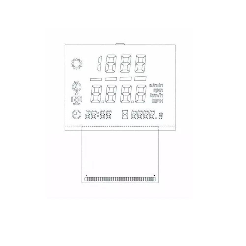 LCD Instrument Cluster for Tractor