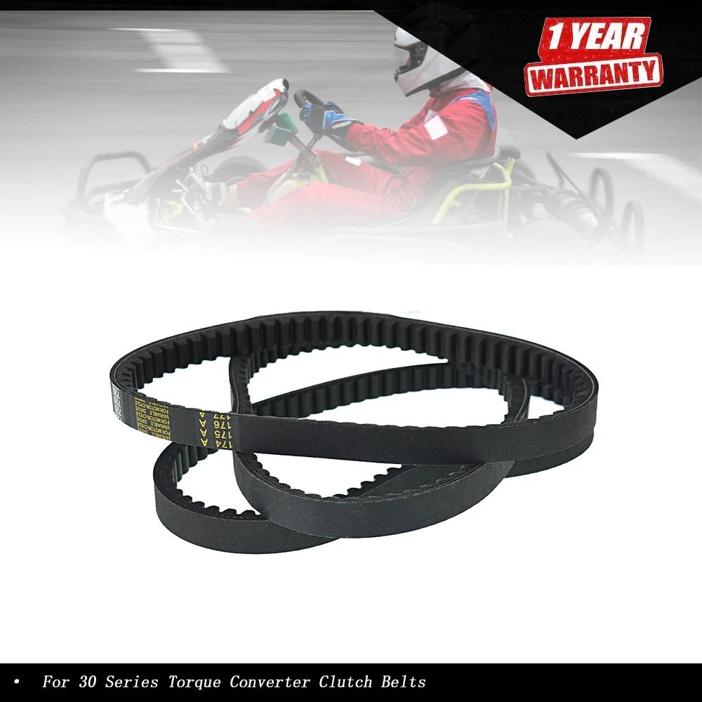 3X Torque Converter Clutch Belts for 30 Series Go Kart (018-725)