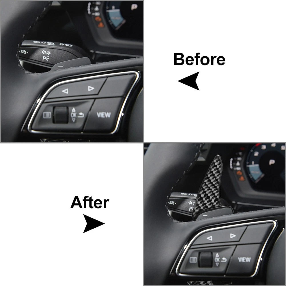 Steering Wheel Shift Paddle Extensions for Audi A3 A4 A5 A7 Q3 Q7 S4 S5 S8