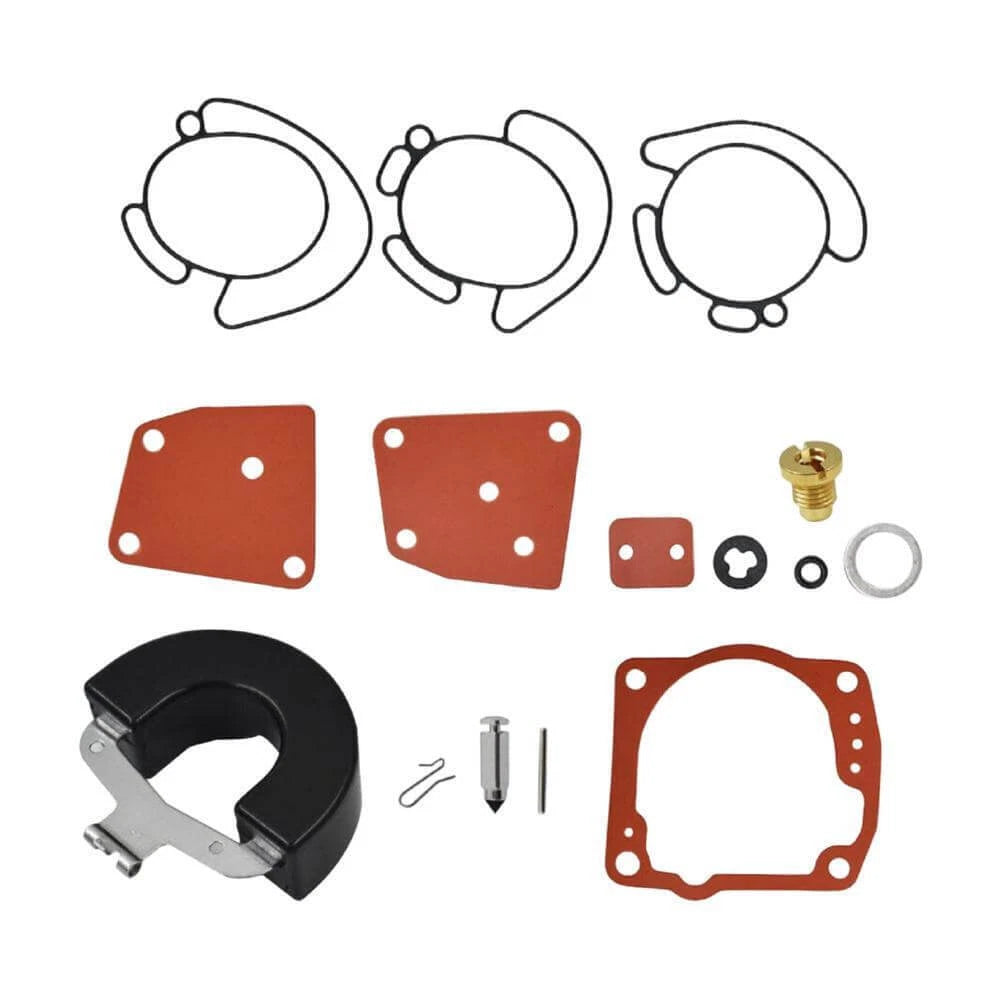Carburetor Kit with Float for Johnson Evinrude Outboard (18-7247, 436852, 435442)