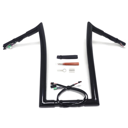 14" Prewired Ape Hanger Handlebar for Harley Road King FLHR FLHRC (2014–2015)