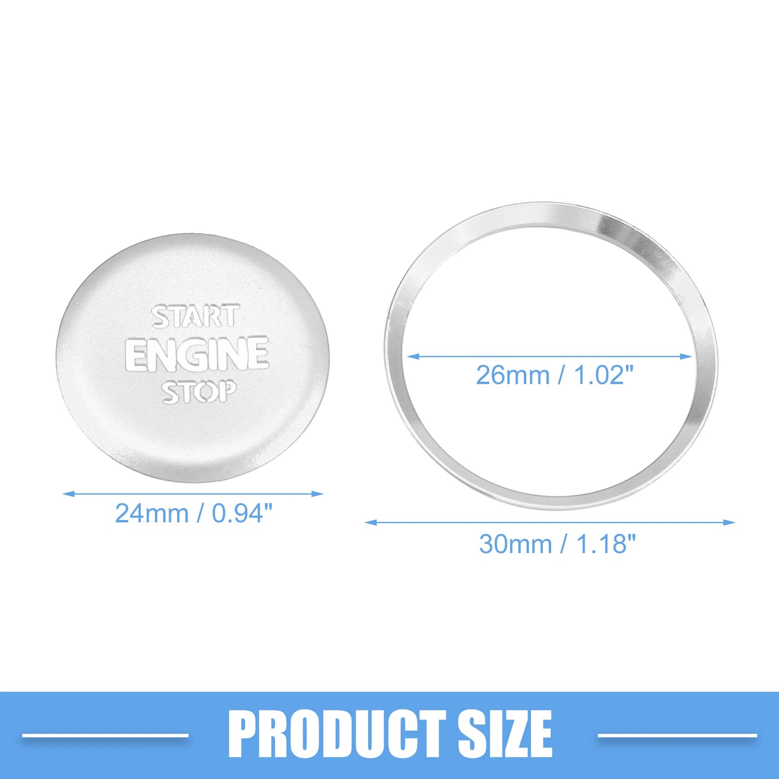 Ignition Button Cover Decal Trim for Volkswagen CC (2009–2017)