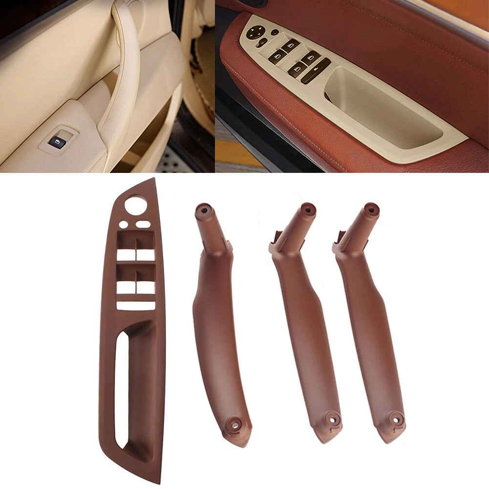 Set of 4 Interior Door Pull Handle Trim Covers for BMW X5 E70 X6 E71 E72