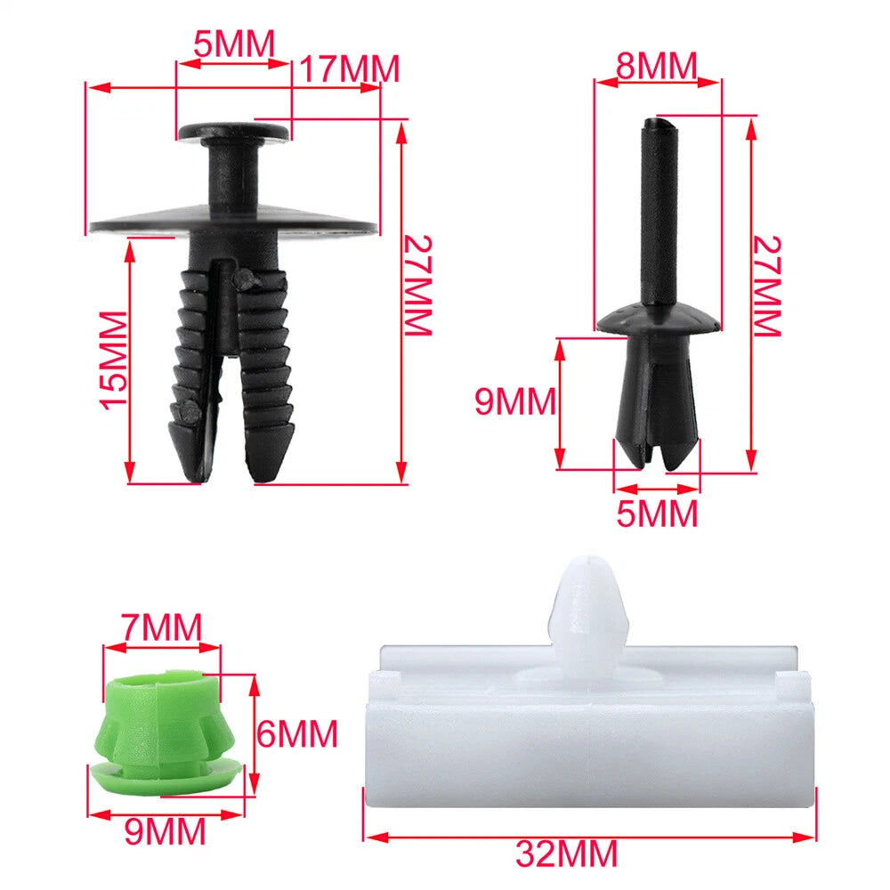 80pcs Side Skirts Grommet Clips for BMW 3 Series (E36 E46 E90)
