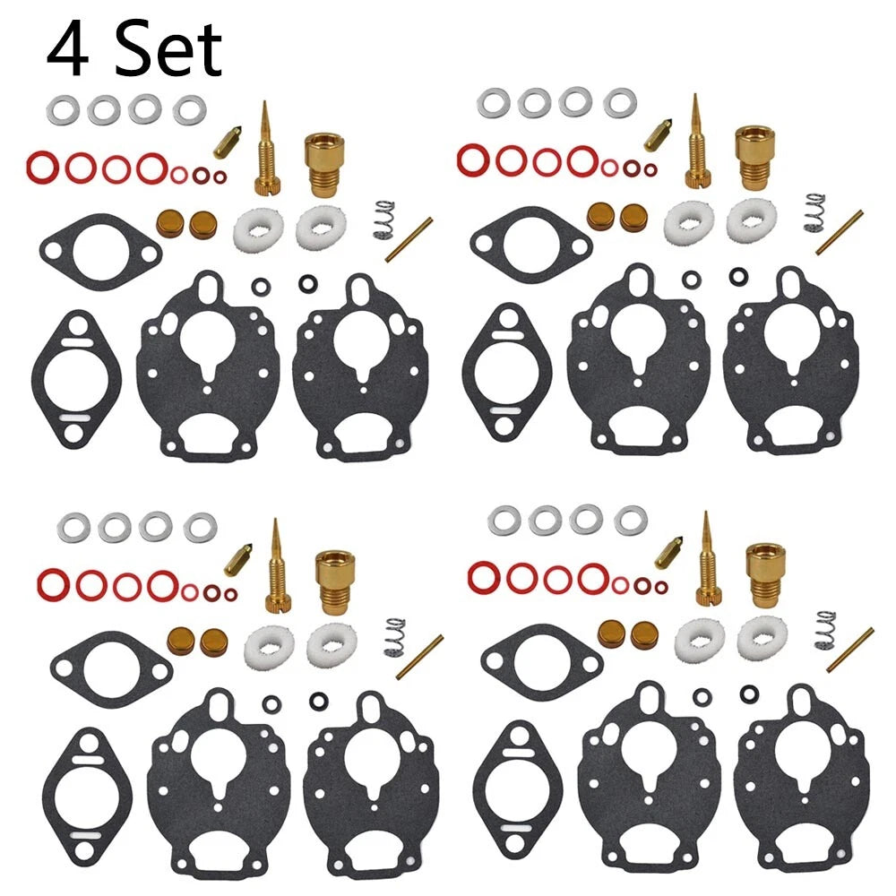 Set of 4 Carburetor Kits for International Farmall Deere Ford Zenith 267