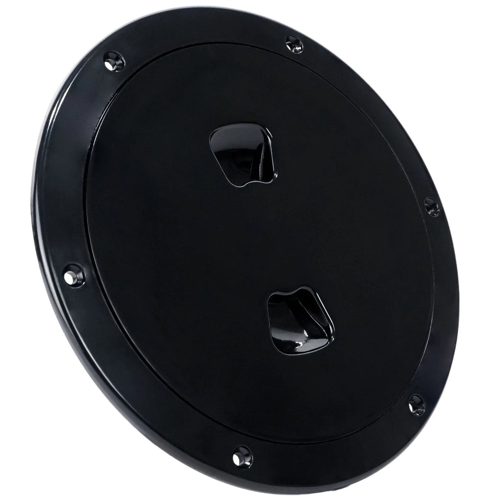 5" Round Inspection Deck Plate for Boat (FO4792) - Black