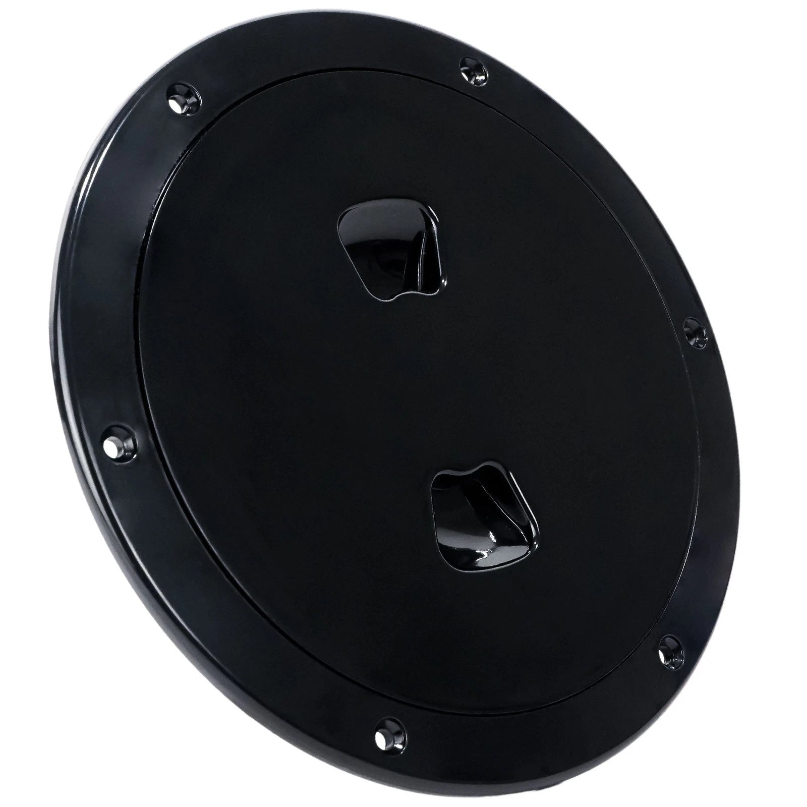 5" Round Inspection Deck Plate for Boat (FO4792) - Black