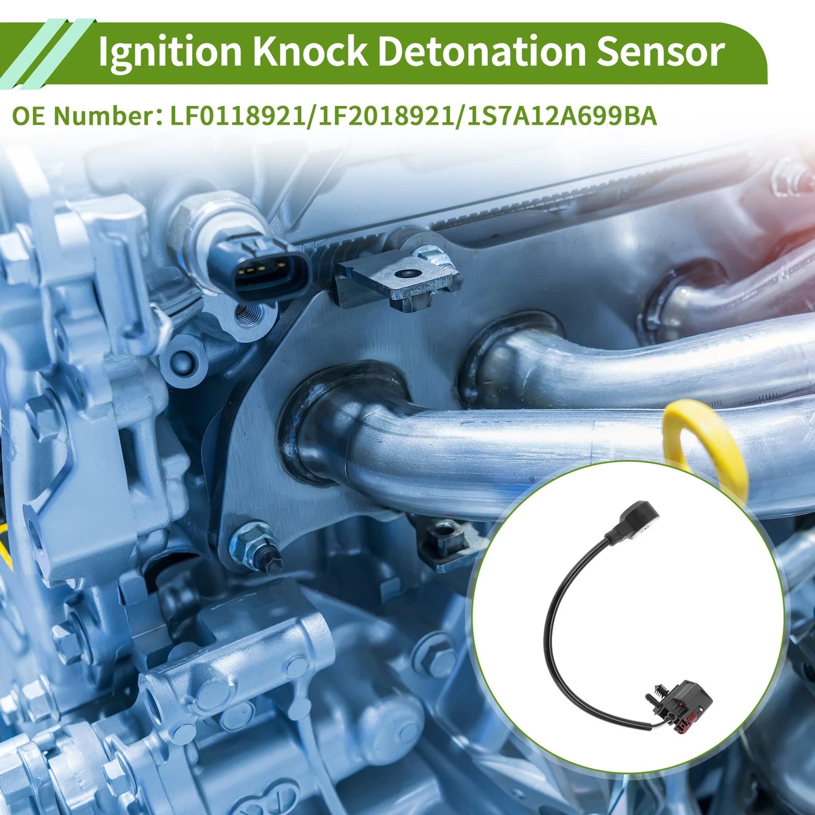 Ignition Knock Detonation Sensor Replacement for Mazda 3 2.3L (2004–2009)