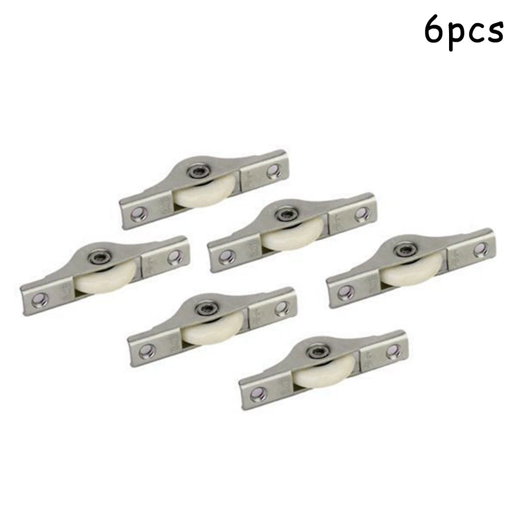 6X Sliding Scroll Wheel Pulley for Wardrobe Window Door Hardware