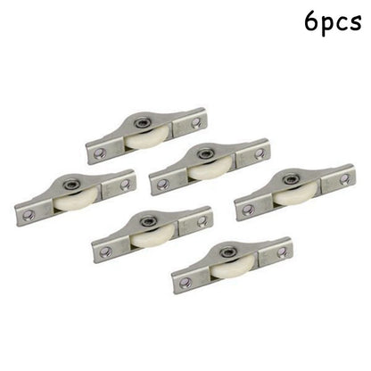 6X Sliding Scroll Wheel Pulley for Wardrobe Window Door Hardware