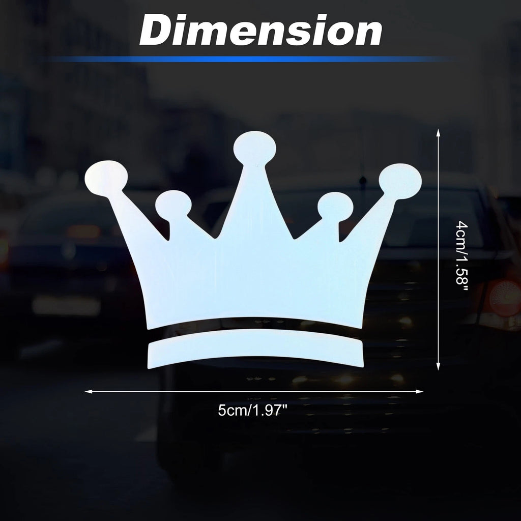 Reflective Bumper Decal for - Colorful Laser Crown Style