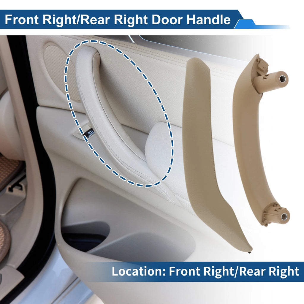 Front Driver Side Inner Door Handle Replacement for BMW X3 F25 (2010–2016) Beige