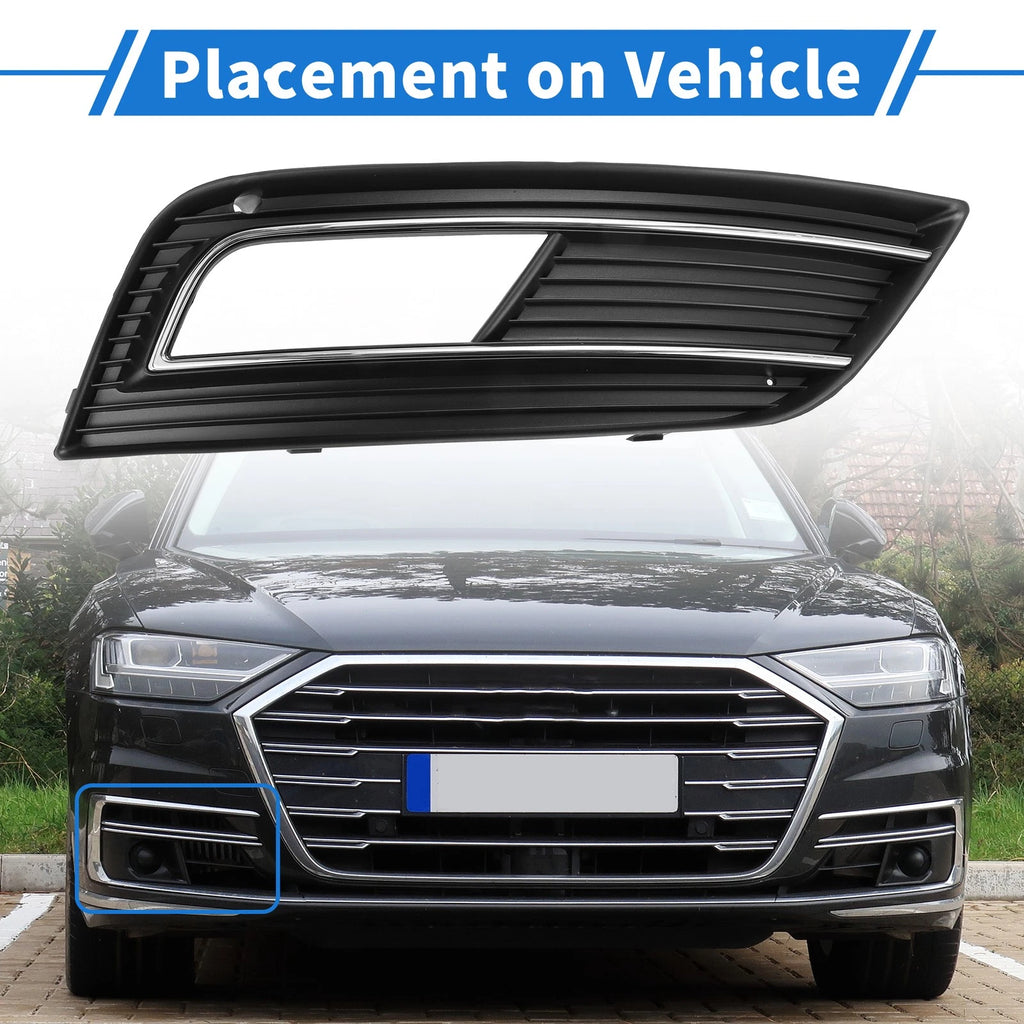 Front Right Fog Light Grill Replacement for Audi A4 S4 (2013–2015)