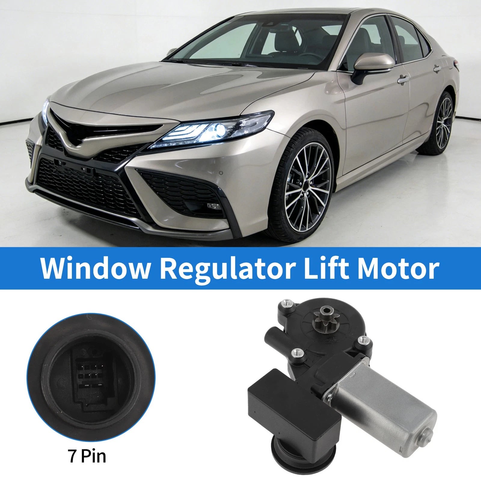 Power Window Regulator Motor Rear Right for Toyota Camry (2020–2021)