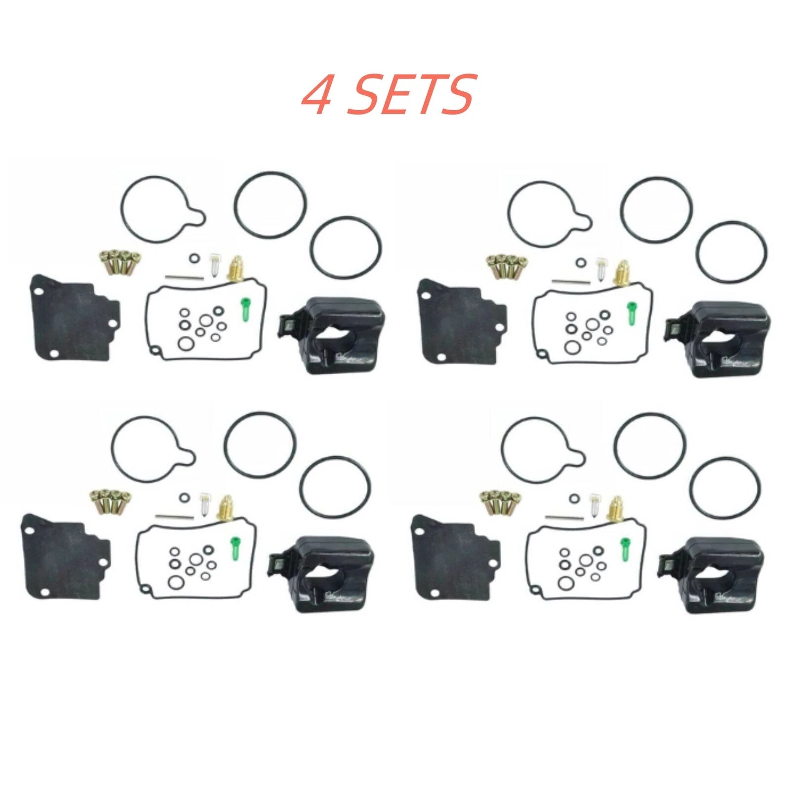 Set of 4 Carburetor Kits for Yamaha & Mercury F75-F100 (4-Stroke) 67F-W0093-00 804346T1