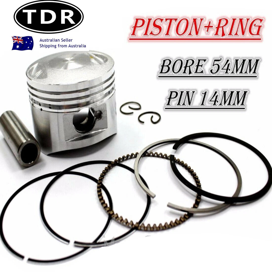 Piston & Rings Set for Apollo S125 125cc (54mm)