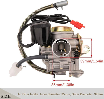 4 Stroke Carburettor & Air Filter Kit for GY6 50cc ATV Scooter (2000–2023)