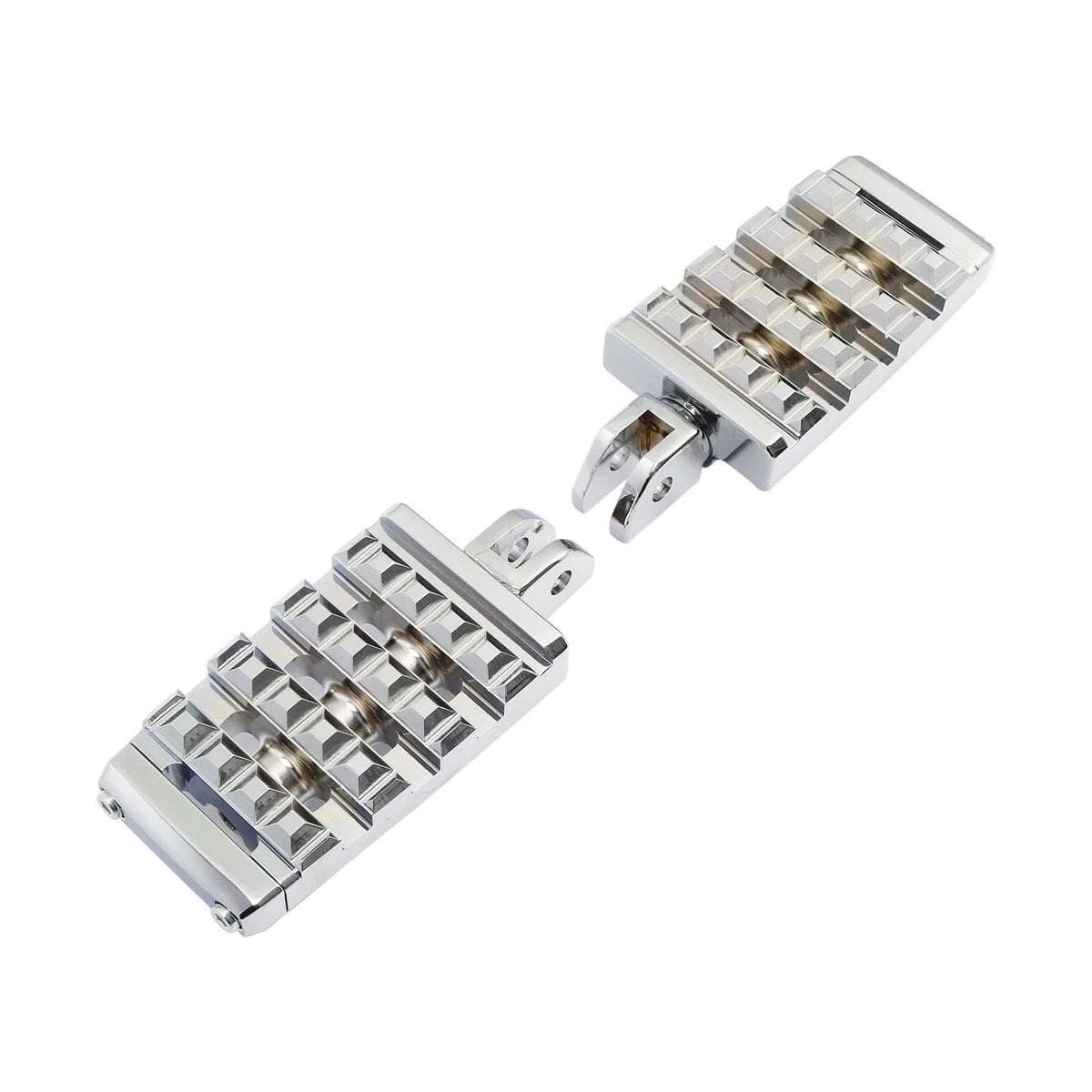 Chrome Driver Foot Pegs for Harley Softail Low Rider Fat Bob (2018–2025)