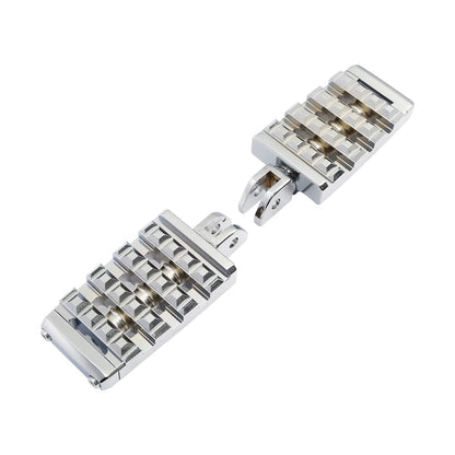 Chrome Driver Foot Pegs for Harley Softail Low Rider Fat Bob (2018–2025)