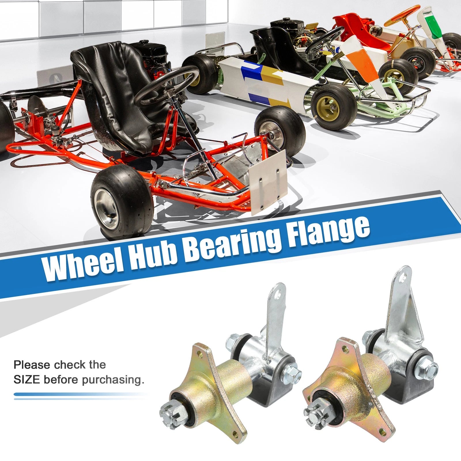 2X Wheel Hub Bearing Flange for ATV (Front)