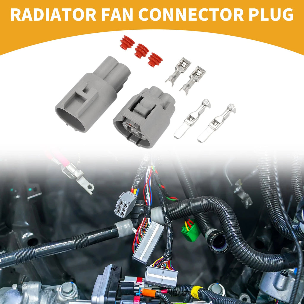 Radiator Fan Connector Plug 2 Pin Replacement for Toyota RAV4 (2013–2018)