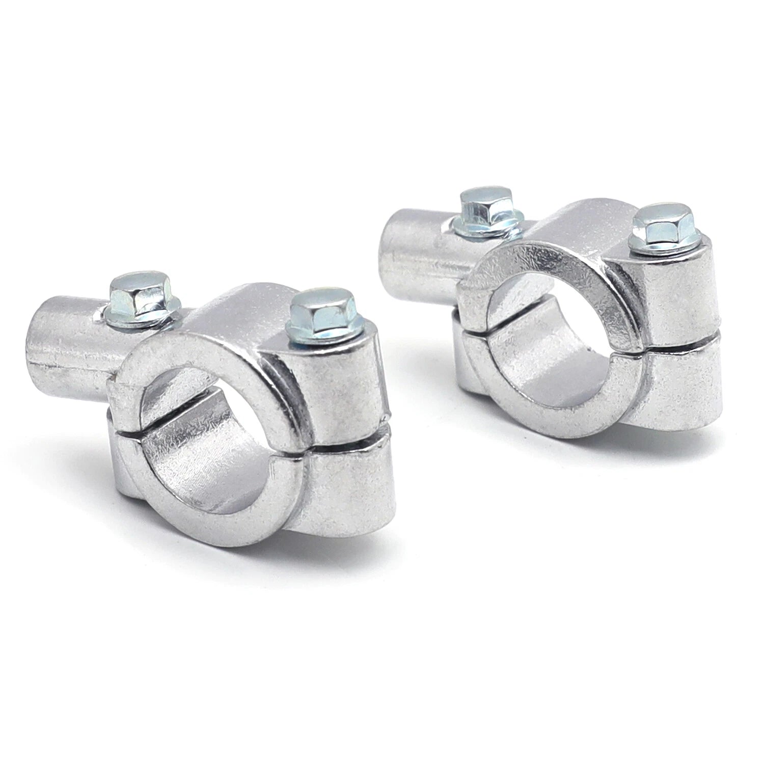 8MM Chrome Handlebar Mirror Thread Mount Clamp for Motorcycle