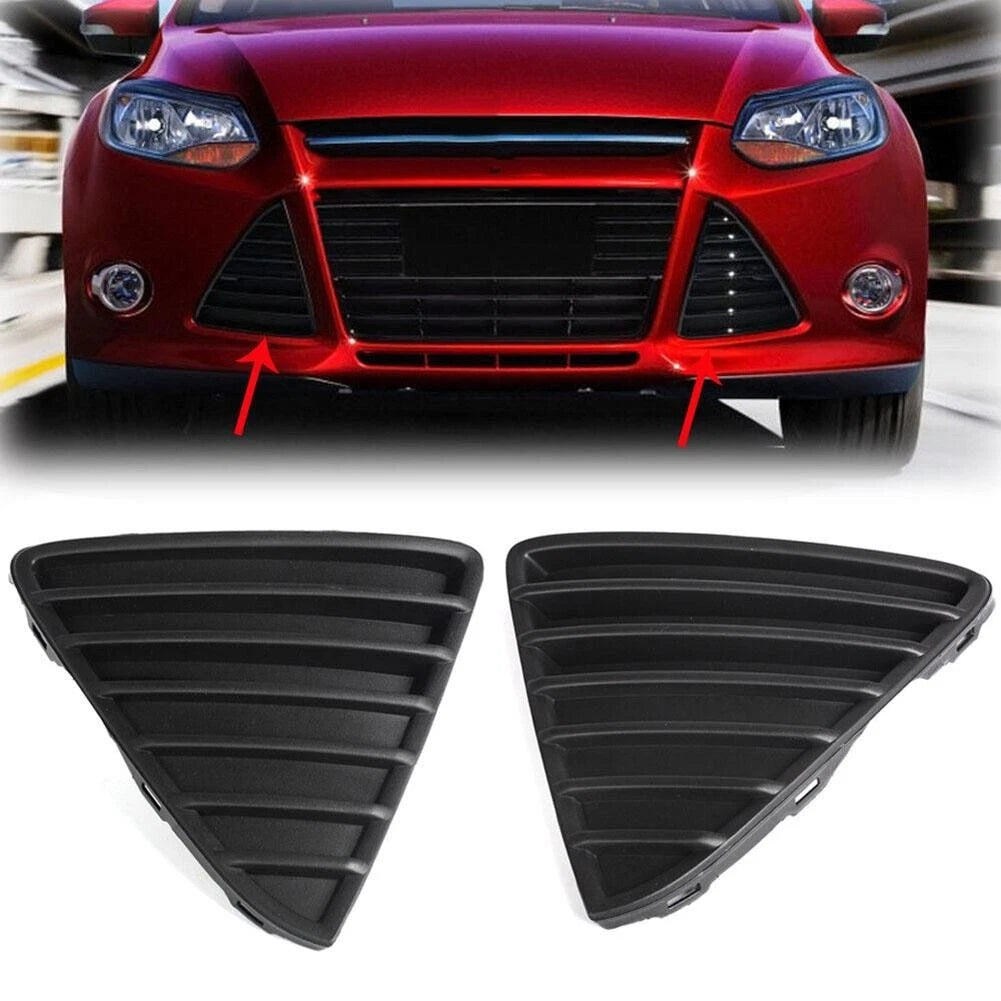 Front Bumper Grille Vent Cover for Ford Focus (2012–2014) Black