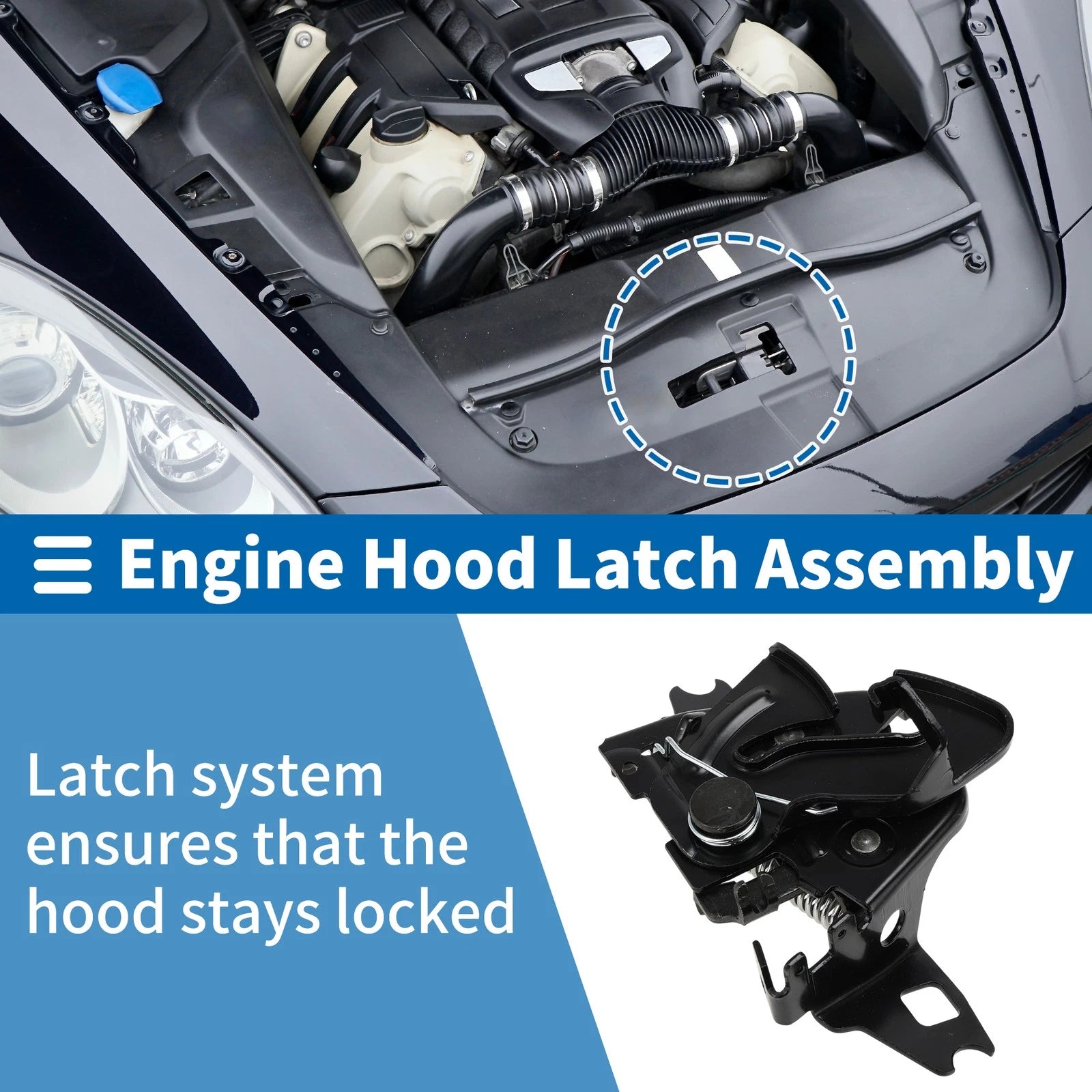 Hood Latch Assembly Replacement for Volkswagen Caddy MK2 (1995–2004)