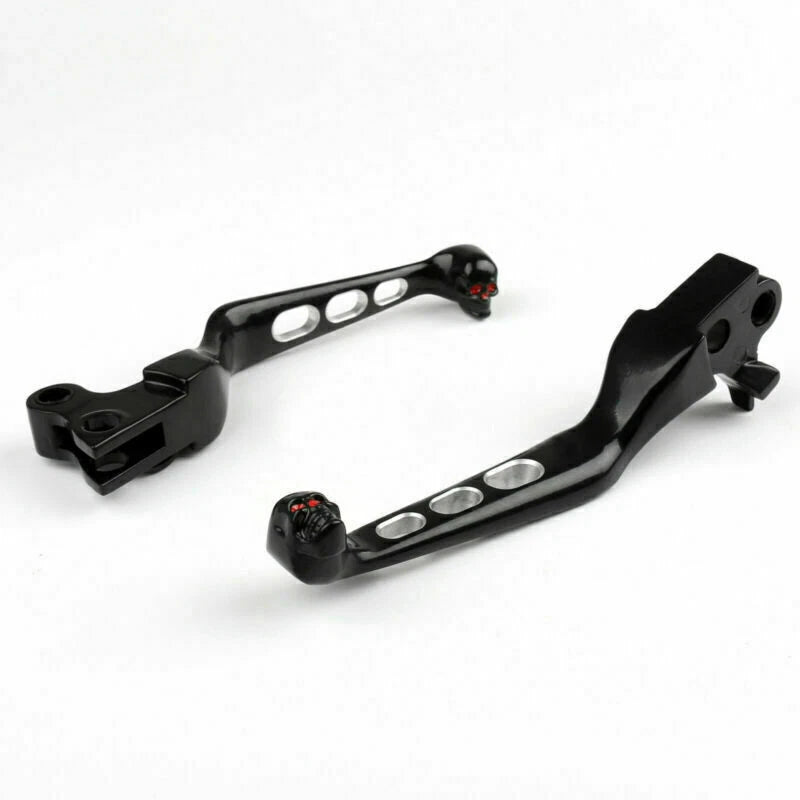 CNC Cut Brake Clutch Levers for Harley Softail CVO Dyna Classic Road King (T9)