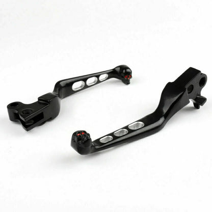 CNC Cut Brake Clutch Levers for Harley Softail CVO Dyna Classic Road King (T9)