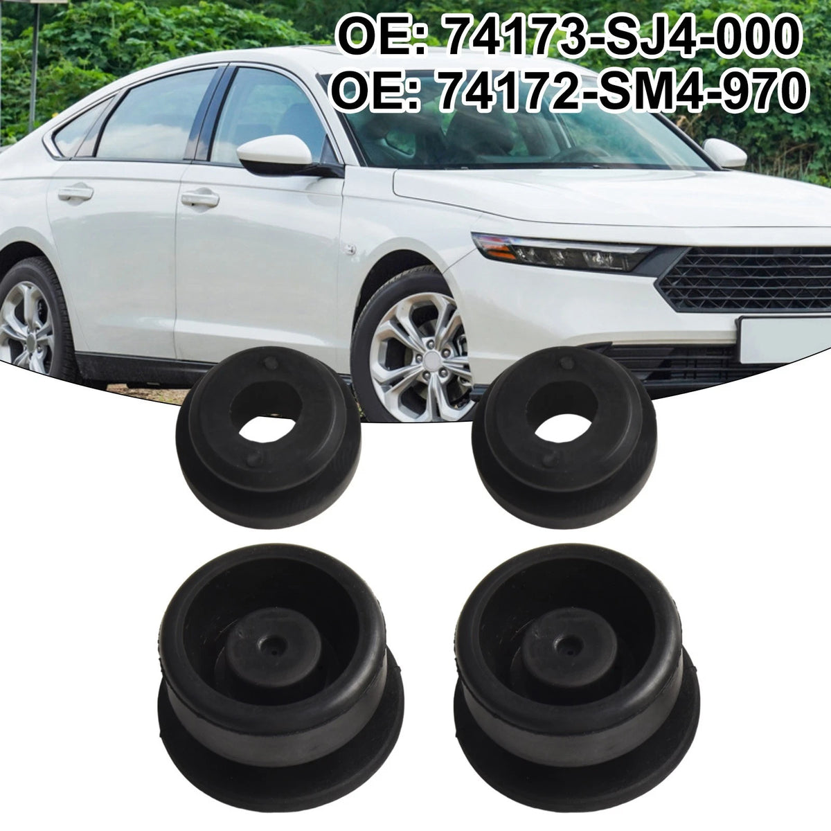 Set of 4 Radiator Mounting Grommets for Accord Civic